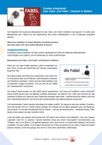 Miniatur Arbeitsblatt Manuskript