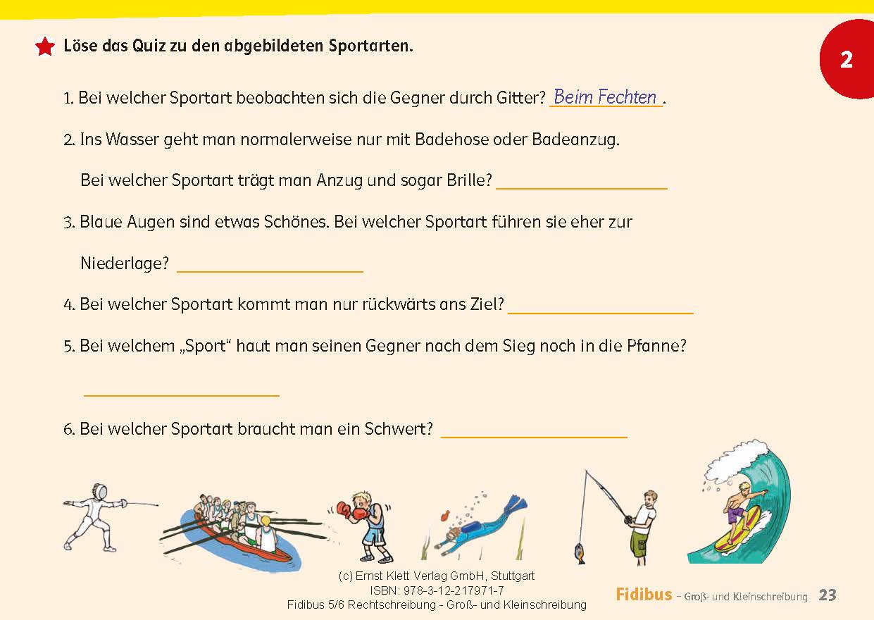 Aufgabe Substantivierung