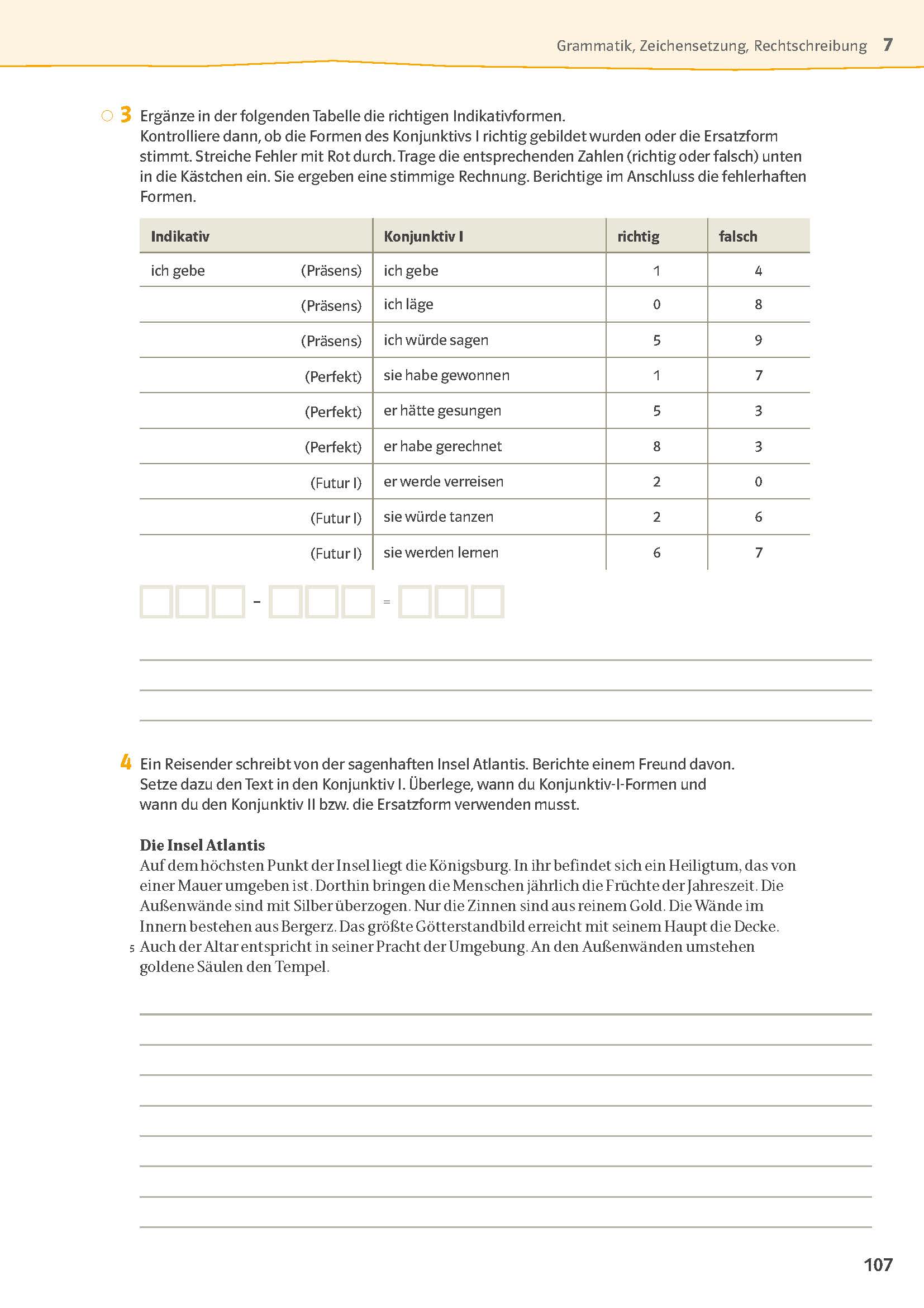Aufgabenblatt Sprachtraining
