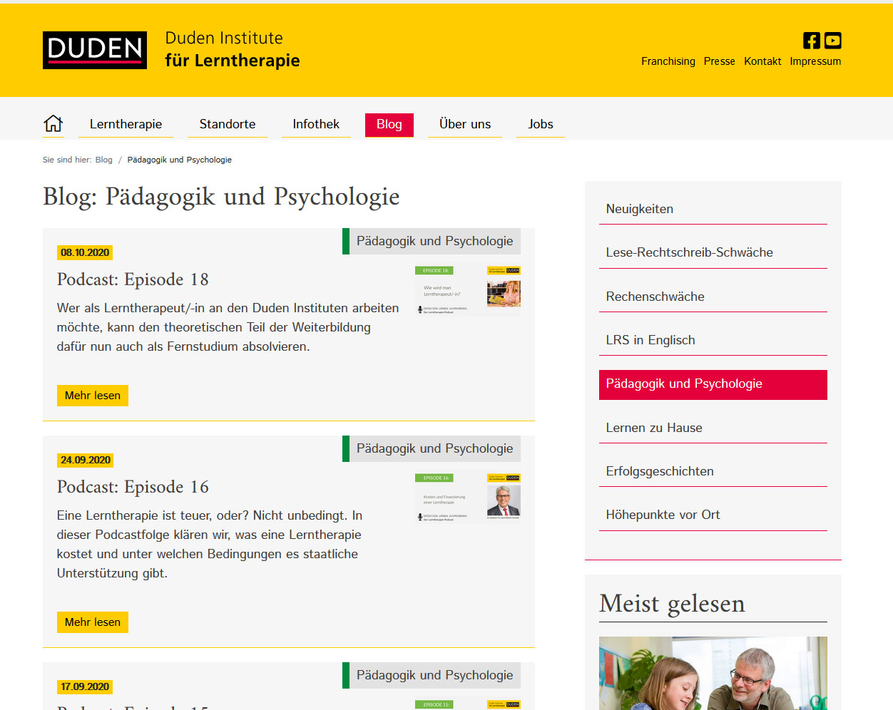 Screenshot Duden