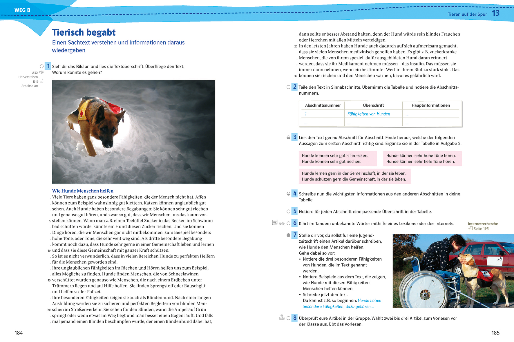 Beispiel Lernweg B Deutsch kombi plus NRW