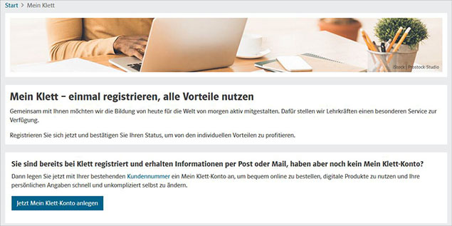 Klett Bestellung Anleitung