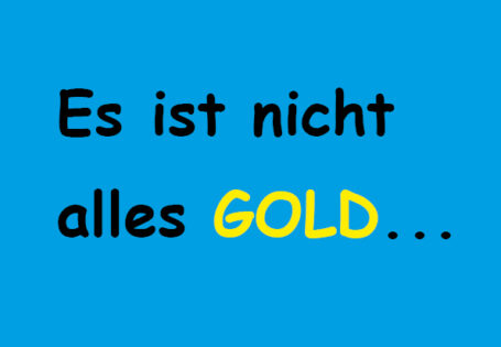 Bild Gold Spruch