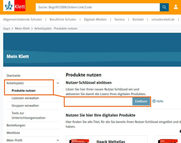 Anleitungsbild Klett Nutzer-Schlüssel Schritt 3