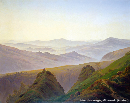2G1716R Caspar David Friedrich: Der Morgen im Gebirge, um 1823