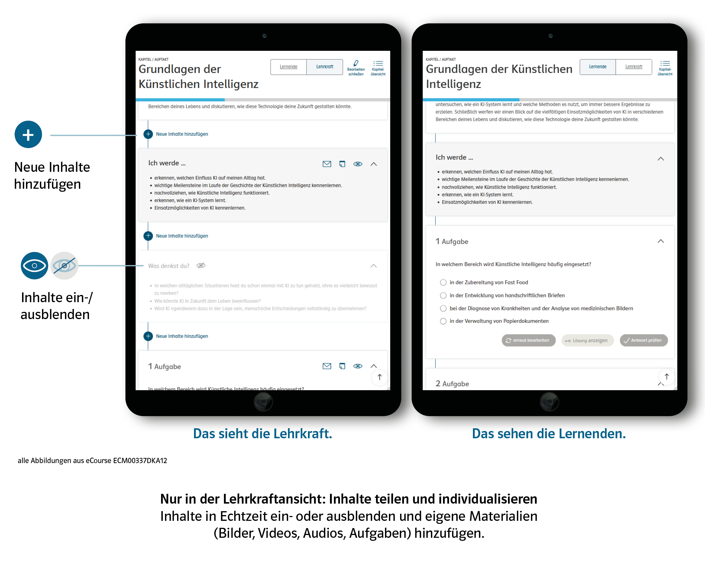 Deutsch Blog eCourse "KI verstehen" Blick ins Produkt