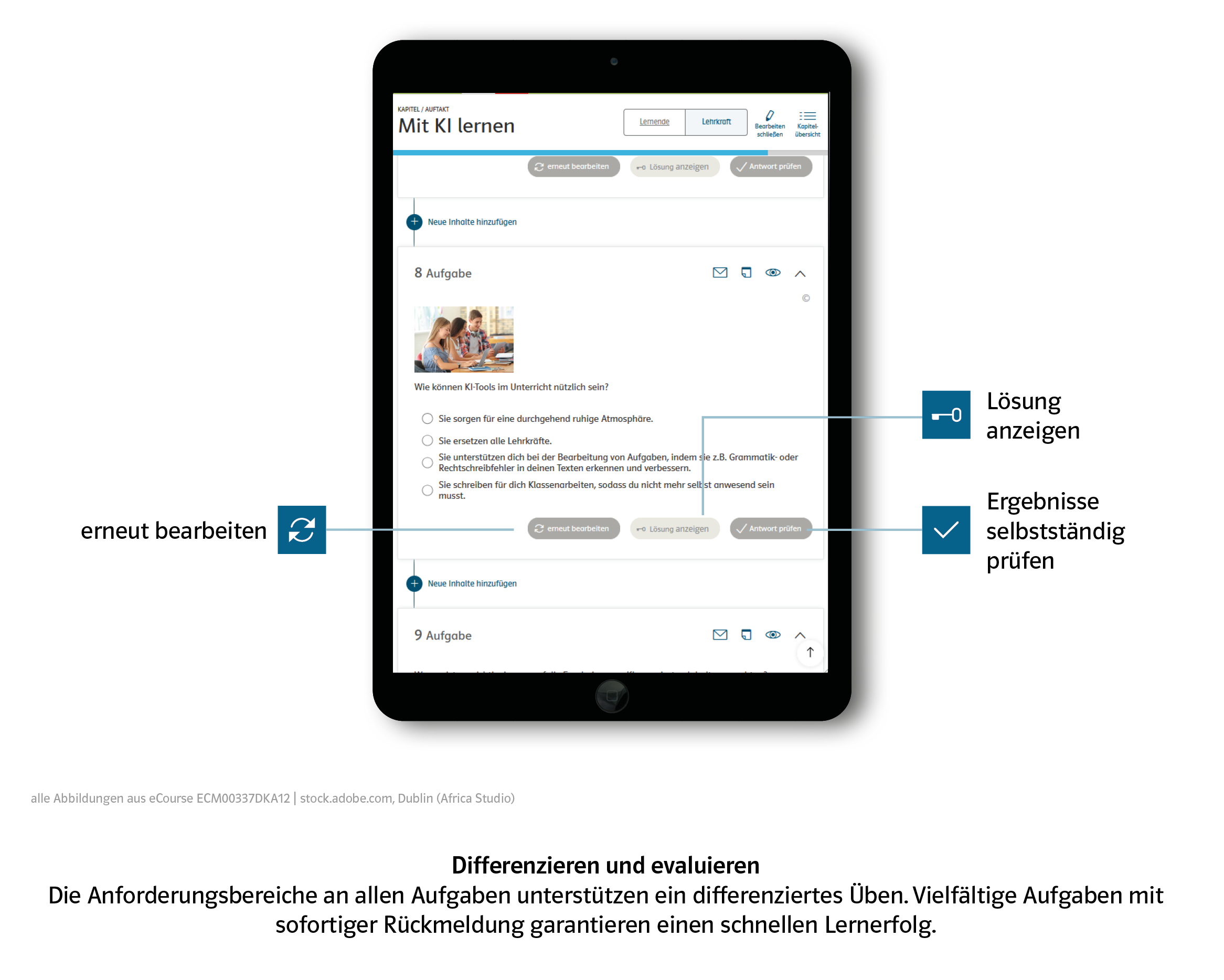 Deutsch Blog eCourse "KI verstehen" Blick ins Produkt