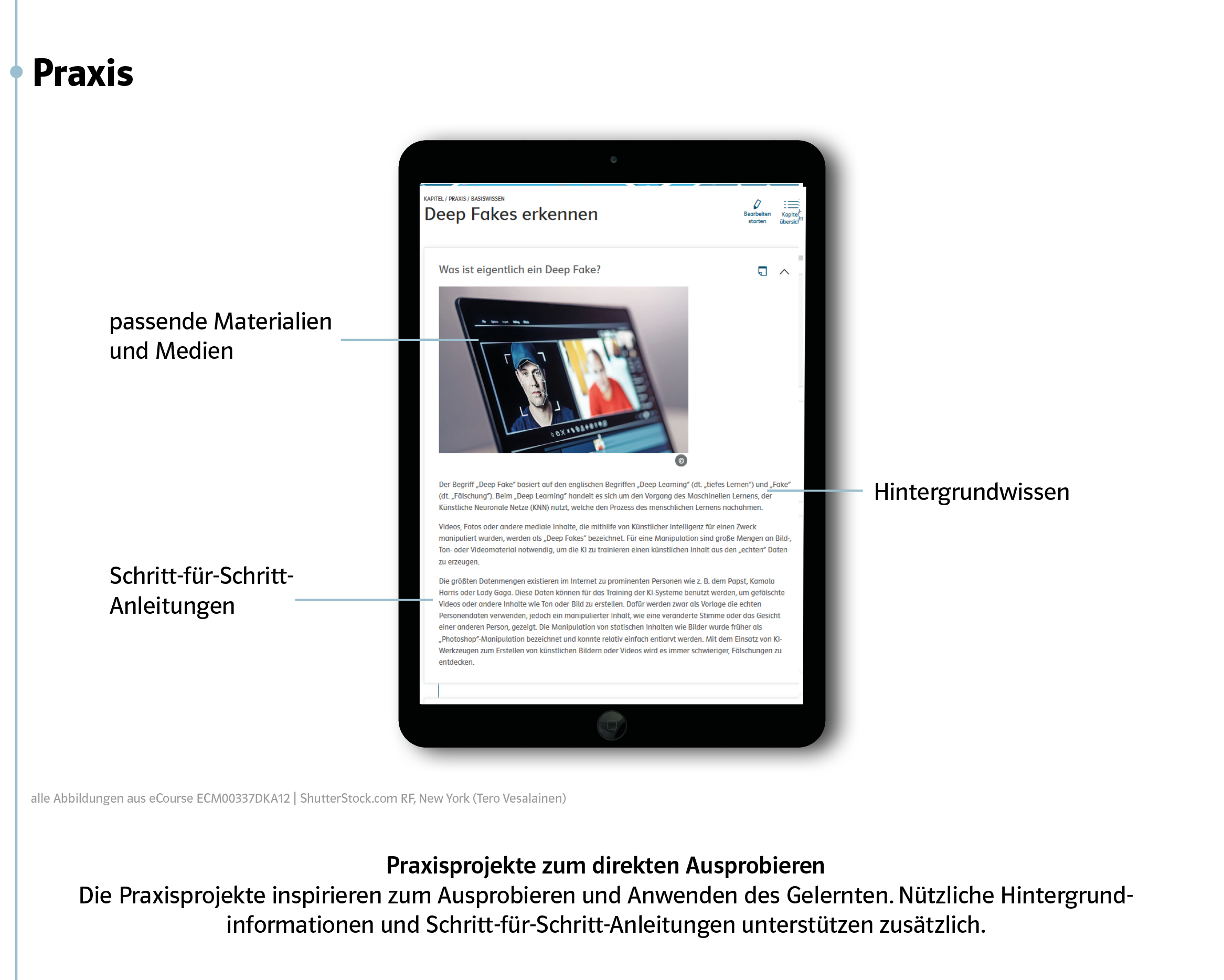 Deutsch Blog eCourse "KI verstehen" Blick ins Produkt