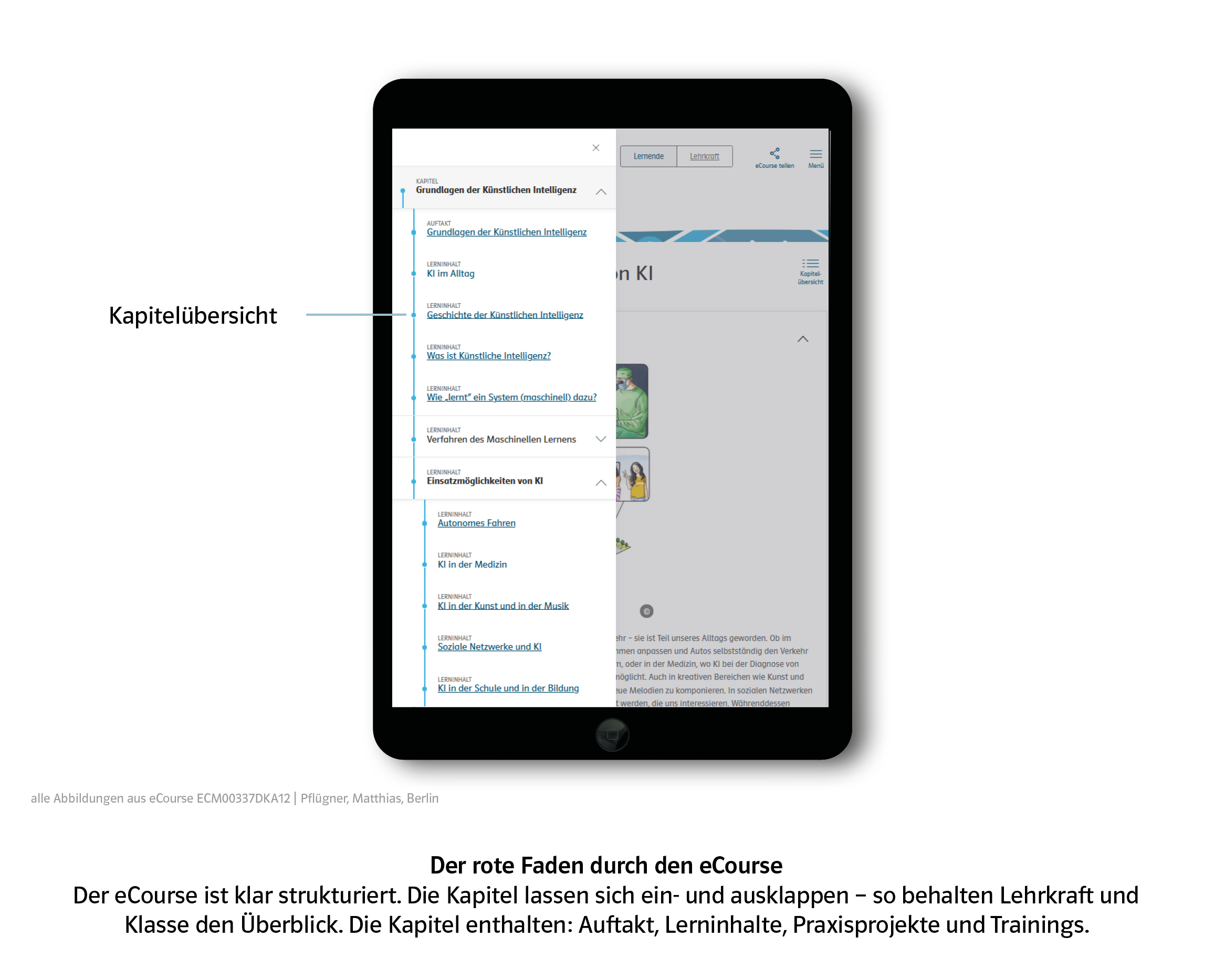Deutsch Blog eCourse "KI verstehen" Blick ins Produkt