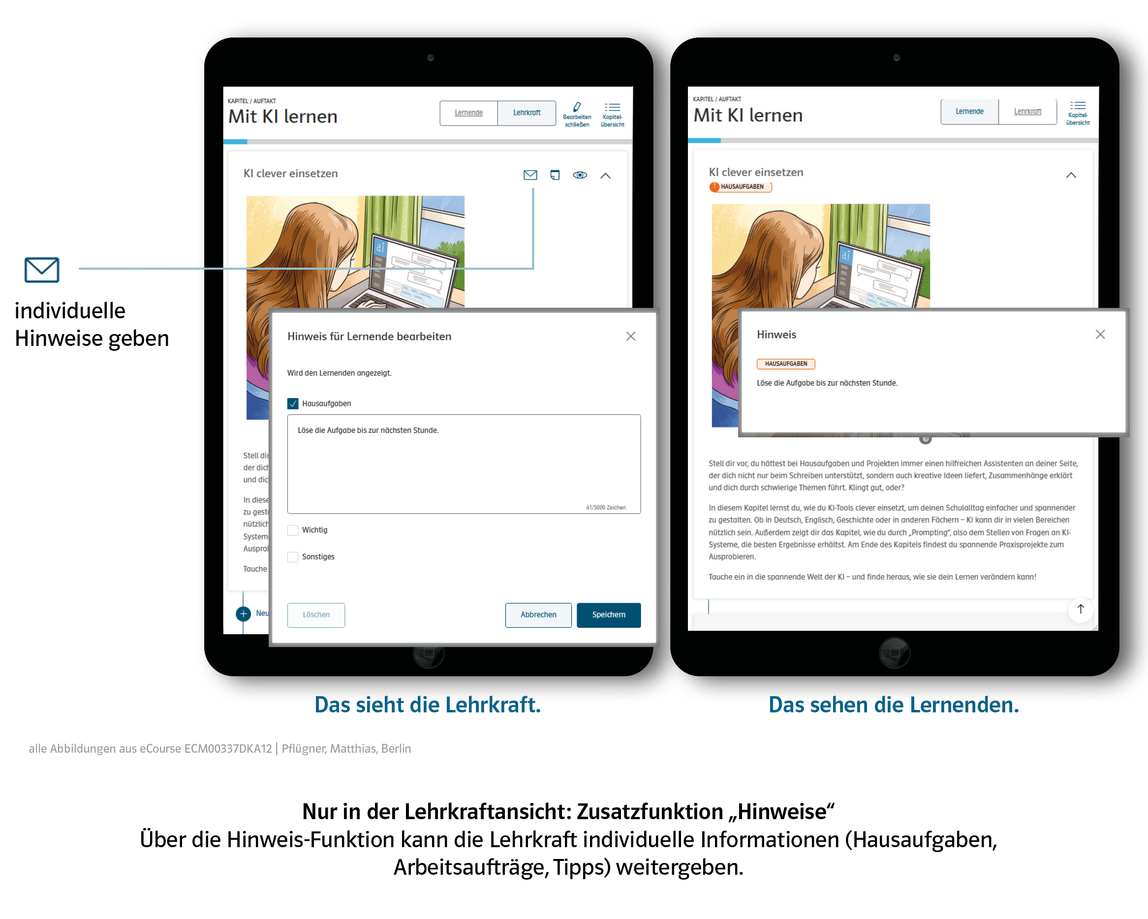 Deutsch Blog eCourse "KI verstehen" Blick ins Produkt