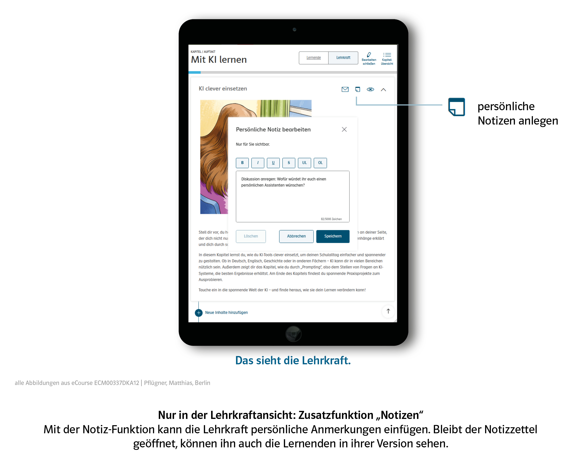 Deutsch Blog eCourse "KI verstehen" Blick ins Produkt