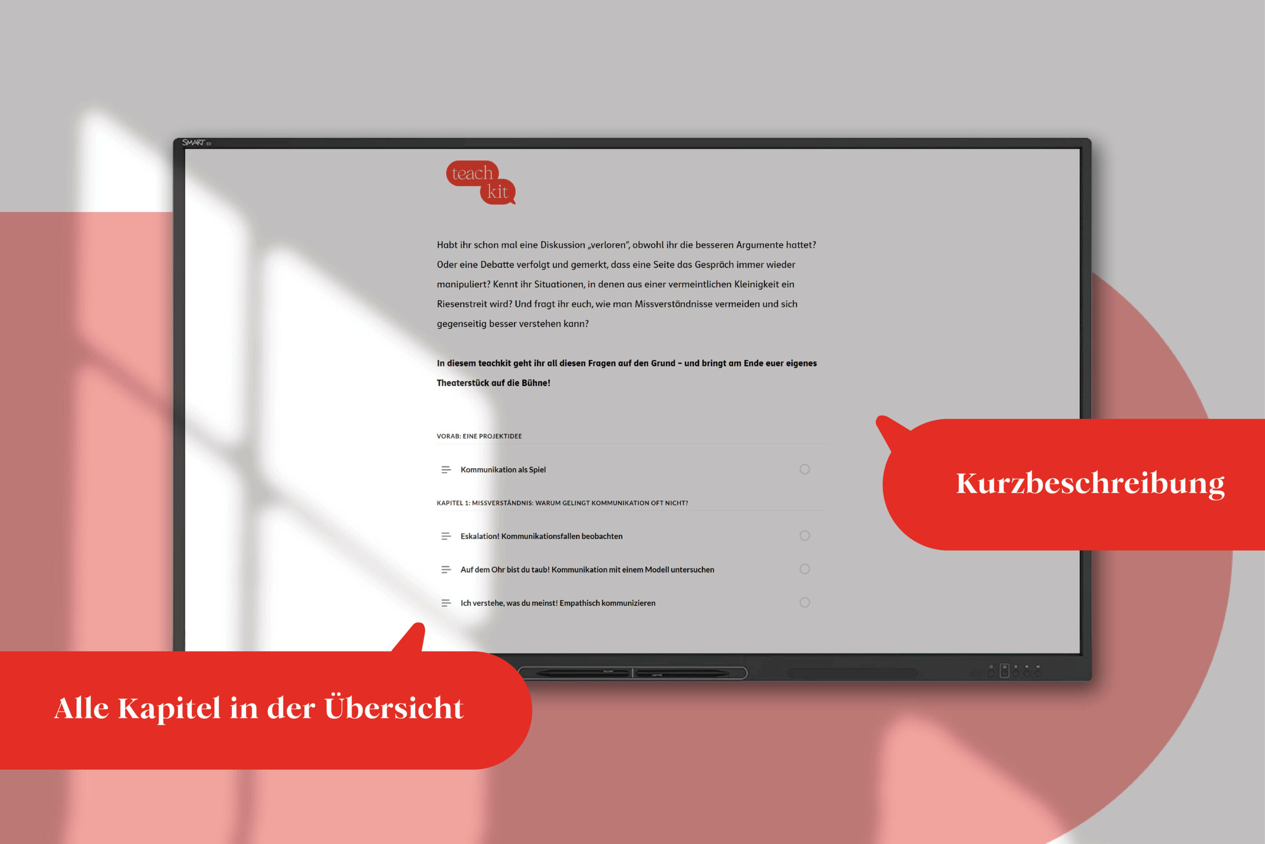 Screenshot teachkit Kommunikation