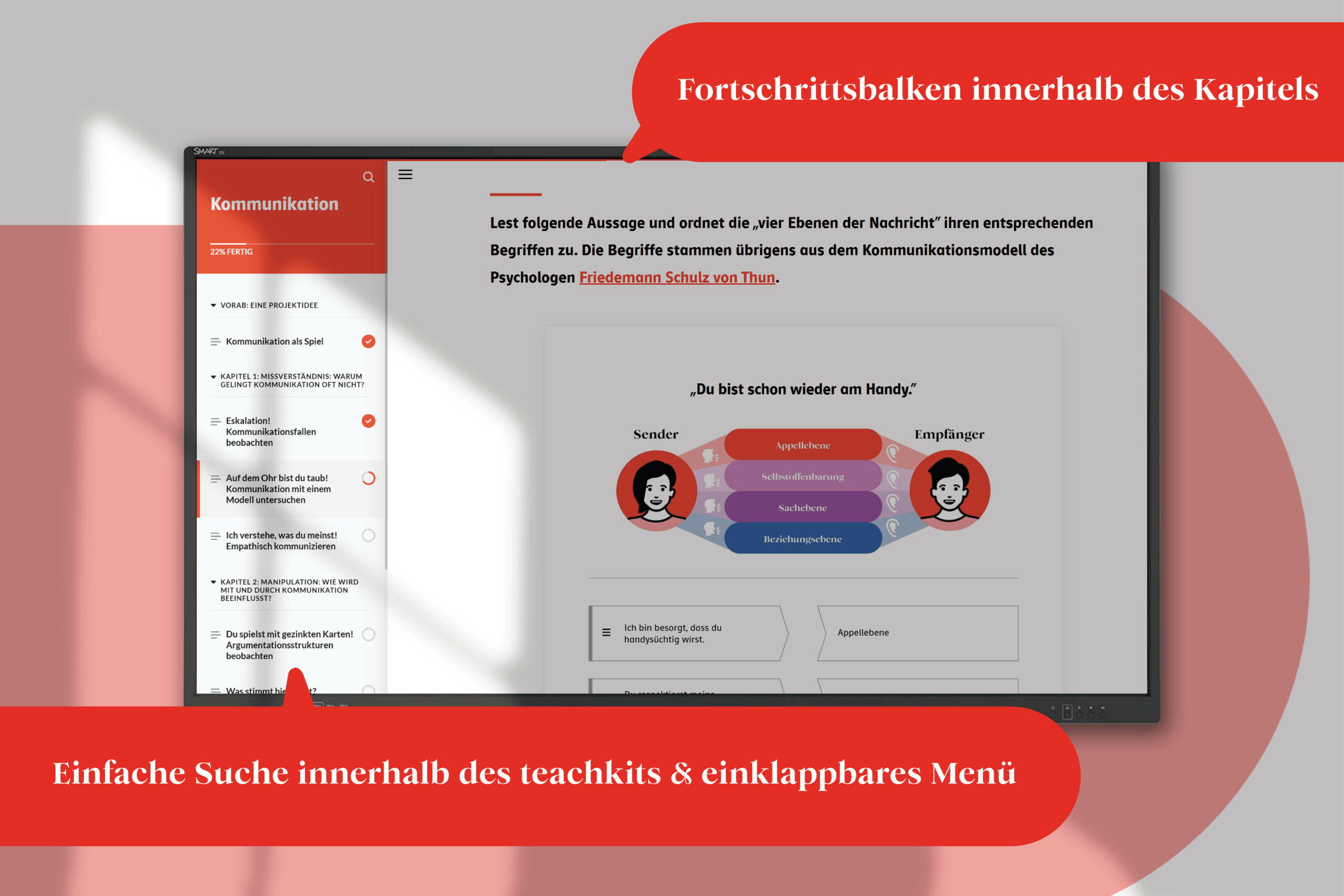 Screenshot teachkit Kommunikation