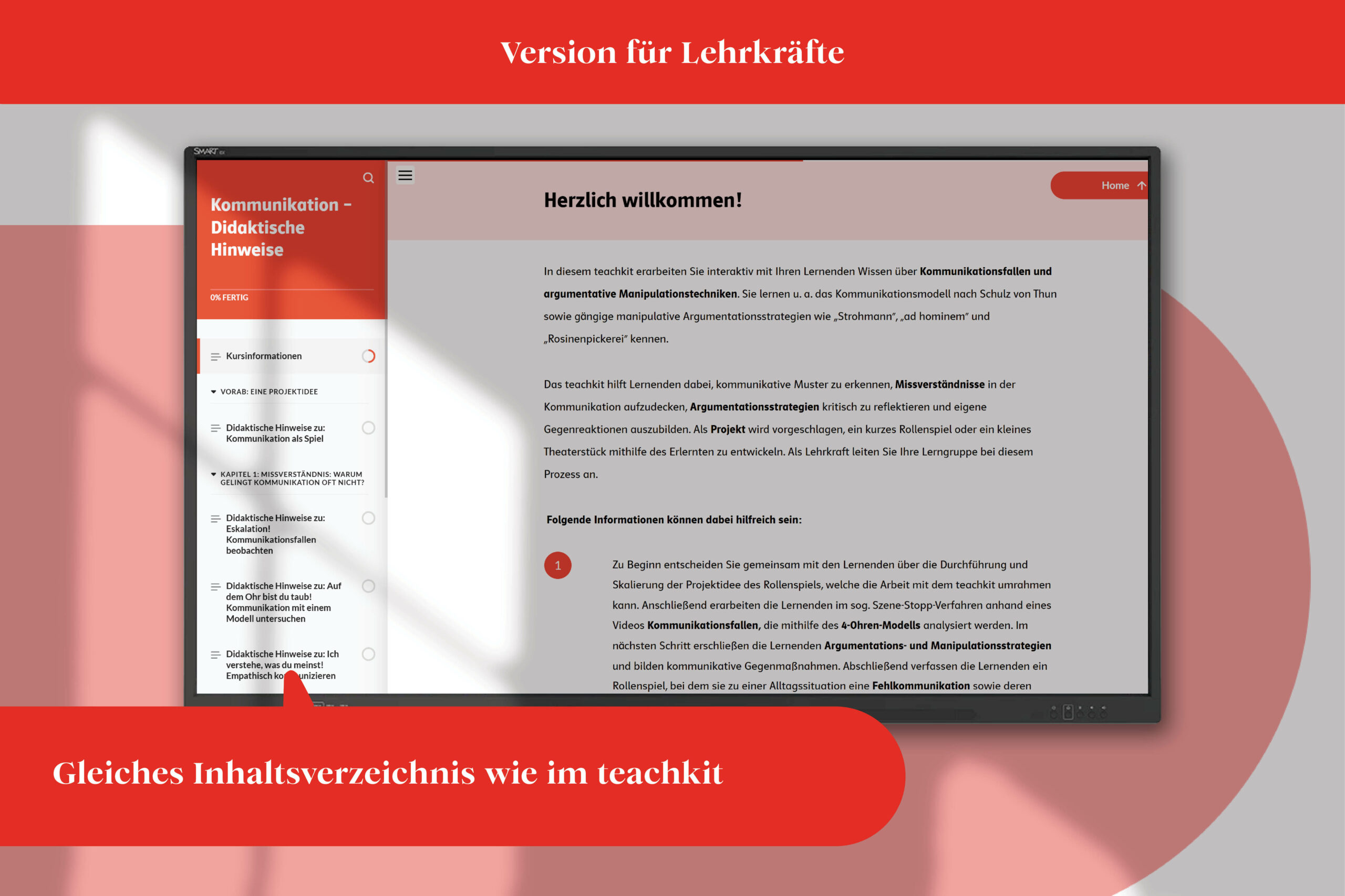 Screenshot teachkit Kommunikation
