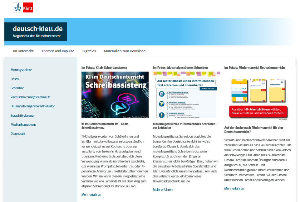 Neues Design im Deutschblog