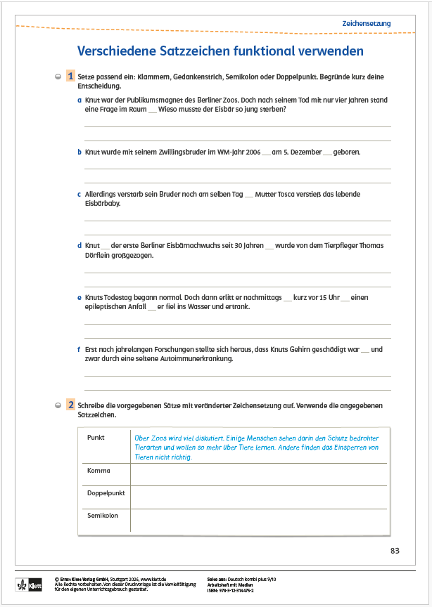 Voransicht_Kopiervorlage_Deutsch_kombi_plus_9_10_Satzzeichen_aus_314475