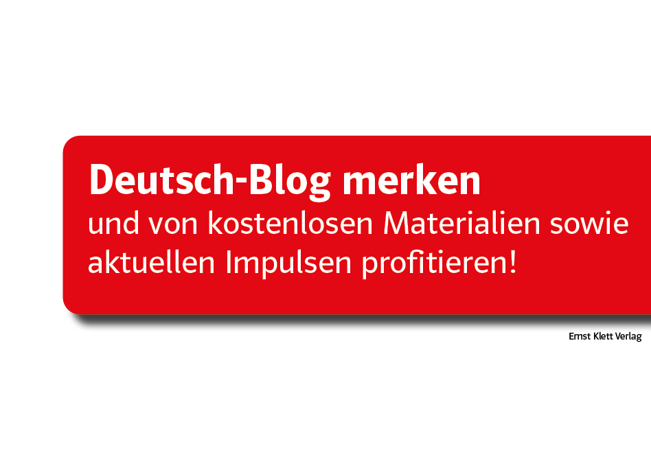 Banner mit Hinweistext Deutsch Blog merken und von kostenlosen Materialien sowie aktuellen Impulsen profitieren!